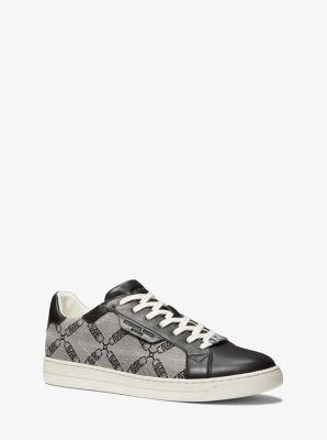 Sneakers Basket MILES en daim et néoprène noir Michael kors