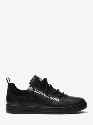 Keating Leather Zip and Lace-Up Sneakers image number 1