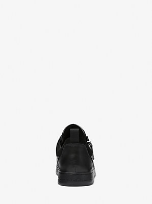 Keating Leather Zip and Lace-Up Sneakers