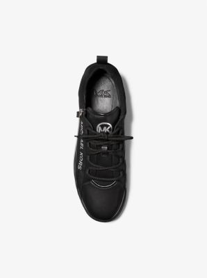 Keating Leather Zip and Lace-Up Sneakers | Michael Kors