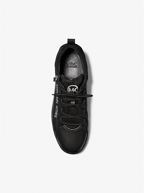 Keating Leather Zip and Lace-Up Sneakers image number 3