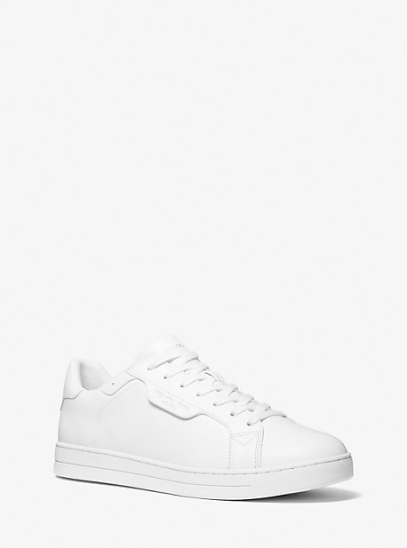 Michael Kors Keating Leather Sneaker In White