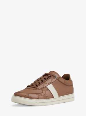 Brady Logo Embossed Leather Sneaker