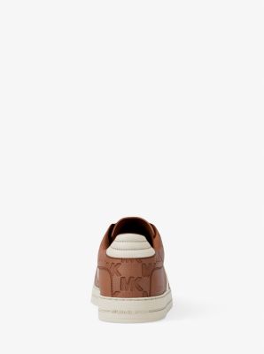 Brady Logo Embossed Leather Sneaker