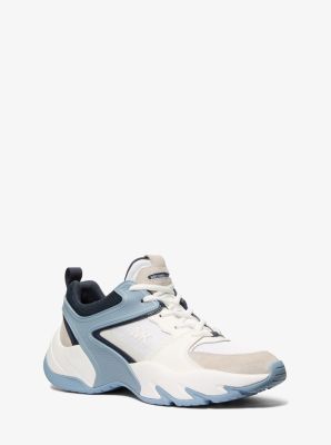 MK Sneaker Chase Aus Materialmix - Blau