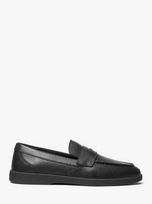 Loafer Wesley de piel granulada in NEGRO | Michael Kors