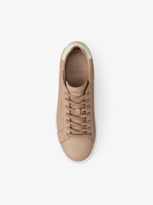 Keating Crocodile Embossed Suede and Leather Sneaker