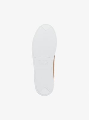 Keating Crocodile Embossed Suede and Leather Sneaker