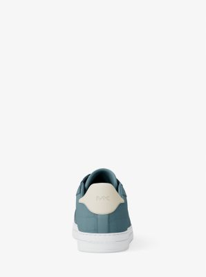 Keating Crocodile Embossed Suede and Leather Sneaker