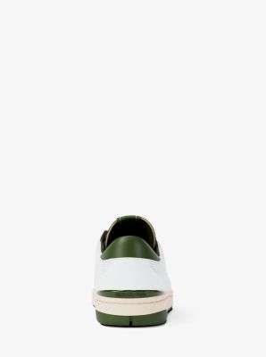 Wilton Perforated Leather Sneaker in EVERGREEN | Michael Kors
