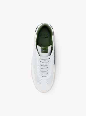 Wilton Perforated Leather Sneaker in EVERGREEN | Michael Kors
