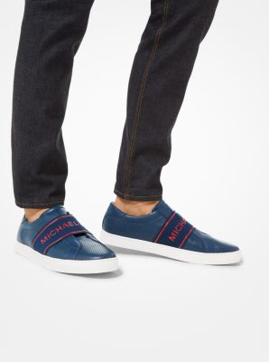 Archibald Perforated Leather Slip-On Sneaker