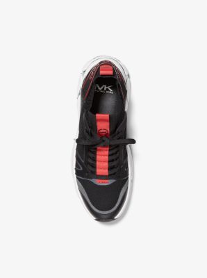 ★Michael Kors★Men's Lucas Trainer★Olive MICHAEL Michael Kors LUCAS TRAINER Black / Kaki - Free