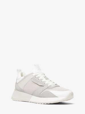 Theo Mesh and Suede Trainer image number 0