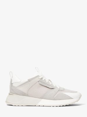 Theo Mesh and Suede Trainer image number 1