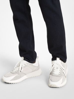 Theo Mesh and Suede Trainer image number 4