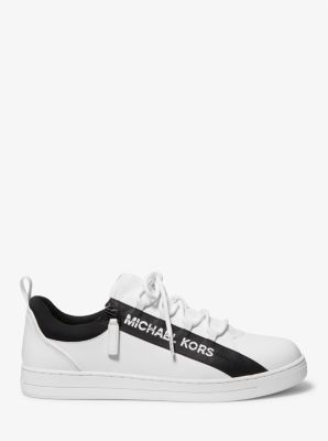 Michael kors casey on sale logo tape leather sneaker