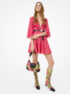 Michael kors clearance pink floral dress