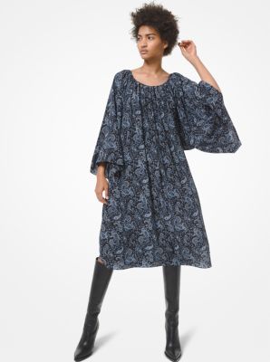 paisley smock dress