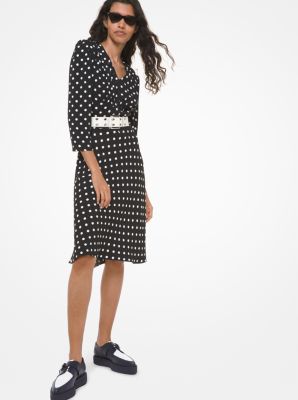 michael kors polka dot dress