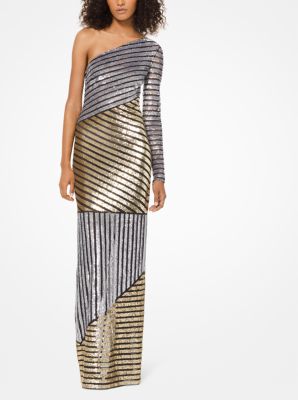 michael kors gowns gold