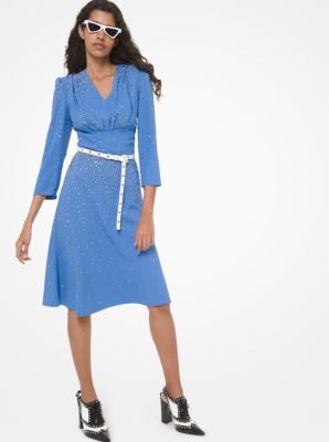 michael kors studded crepe dress