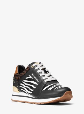michael kors felix scuba and embossed leather sneaker