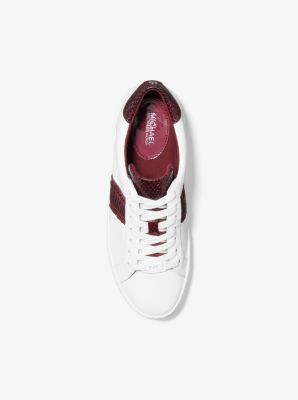 michael michael kors irving leather sneaker