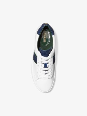 Irving leather and logo hotsell stripe sneaker