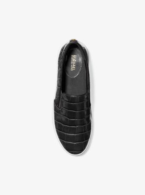 Keaton Crocodile Embossed Slip-On Sneaker