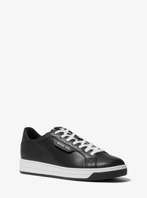 michael kors black leather sneakers