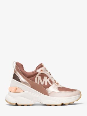 Espadrille Mickey en toile et en cuir in FAUVE FONC&Eacute; | Michael Kors