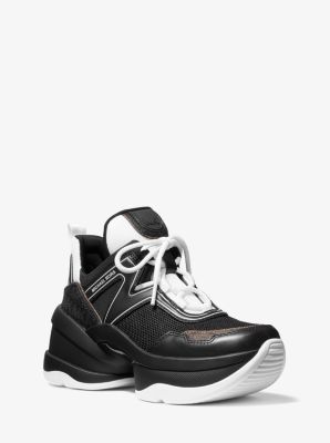 olympia mesh and logo trainer