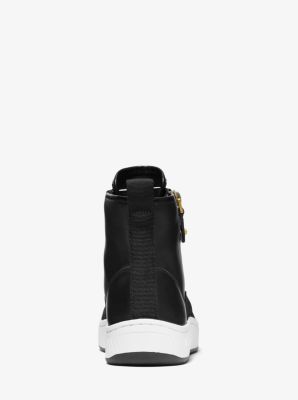 Shea Leather and Suede High Top Sneaker | Michael Kors