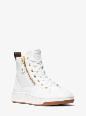 Shea Logo and Leather High Top Sneaker image number 0