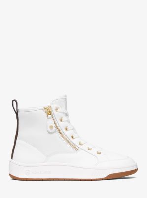 Shea Logo and Leather High Top Sneaker image number 1