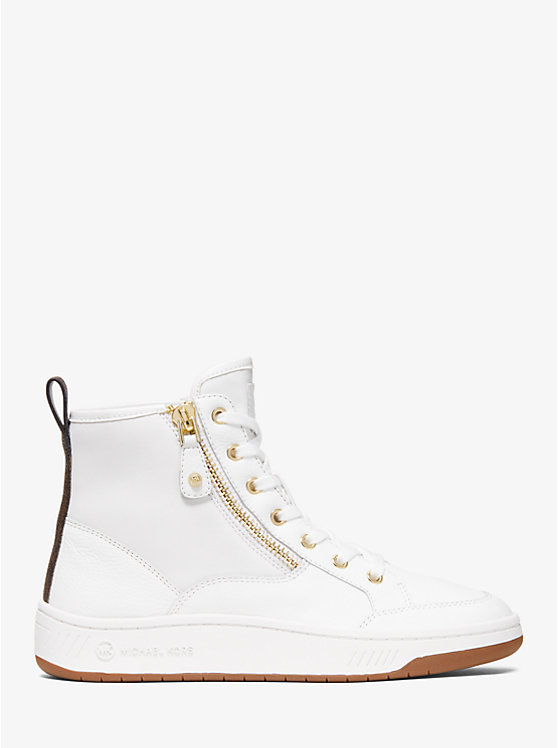 Shea Logo and Leather High Top Sneaker image number 1