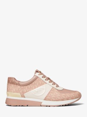 Michael kors allie store floral appliqu茅 leather sneaker