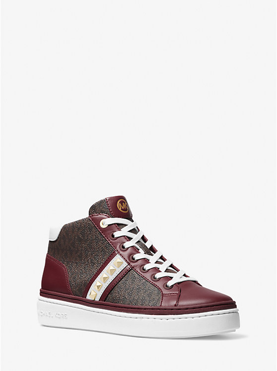 Chapman Studded Leather and Logo High-Top Sneaker image number 0