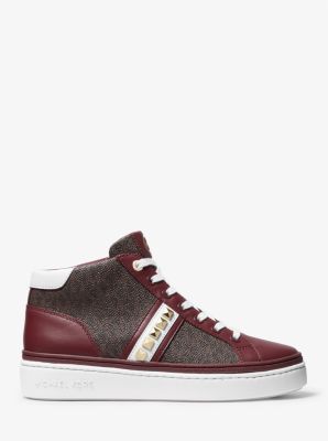 Chapman Studded Leather and Logo High-Top Sneaker