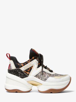 Sneaker Olympia aus Materialmix image number 1