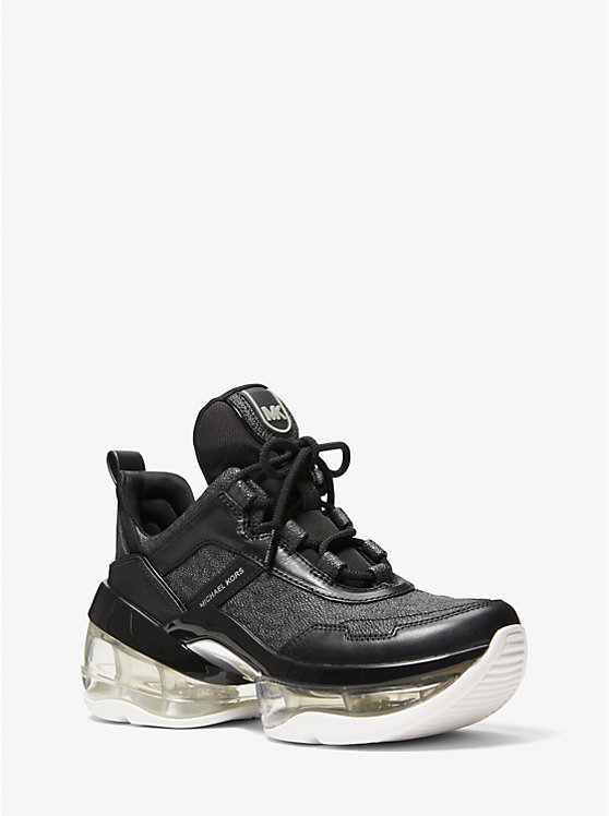 Olympia Extreme Logo and Leather Trainer image number 0