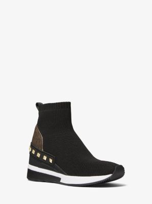 Sneaker Skyler aus Stretch-Strick in Sockenoptik mit Nieten image number 0
