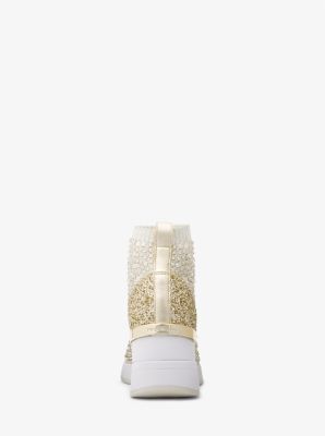 Michael kors skyler sneaker best sale rose gold