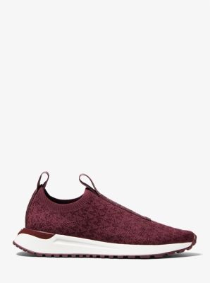 Burgundy michael best sale kors sneakers