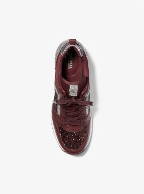 Georgie Glitter and Faux Leather Trainer image number 3