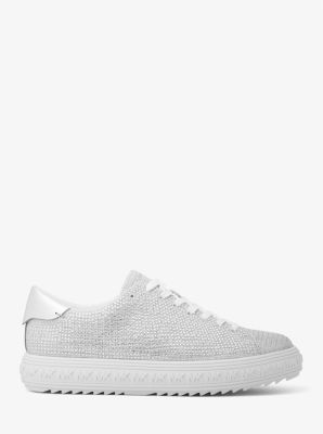 Grove Embellished Glitter Chain Mesh Sneaker Michael Kors Canada