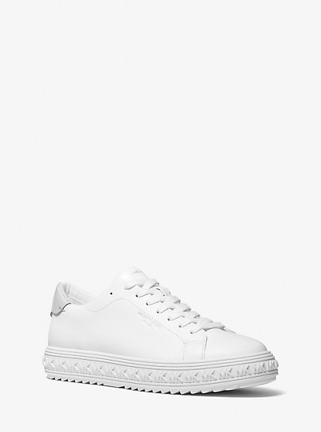 마이클 마이클 코어스 스니커즈 Michael Michael Kors Grove Leather Sneaker,OPTIC WHITE