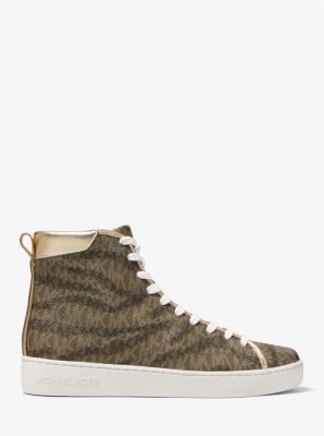 Edie Animal Print Logo High-Top Sneaker image number 1