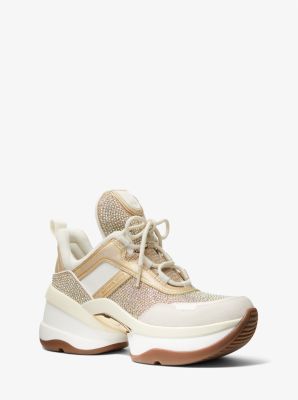 michael kors glitter trainers